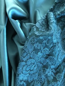 Ύφασμα Δαντέλα Monaco Lace Petrol