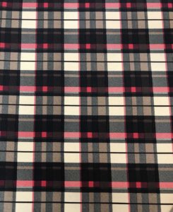 Ύφασμα Εμπριμέ Caramel Καρώ Moxer